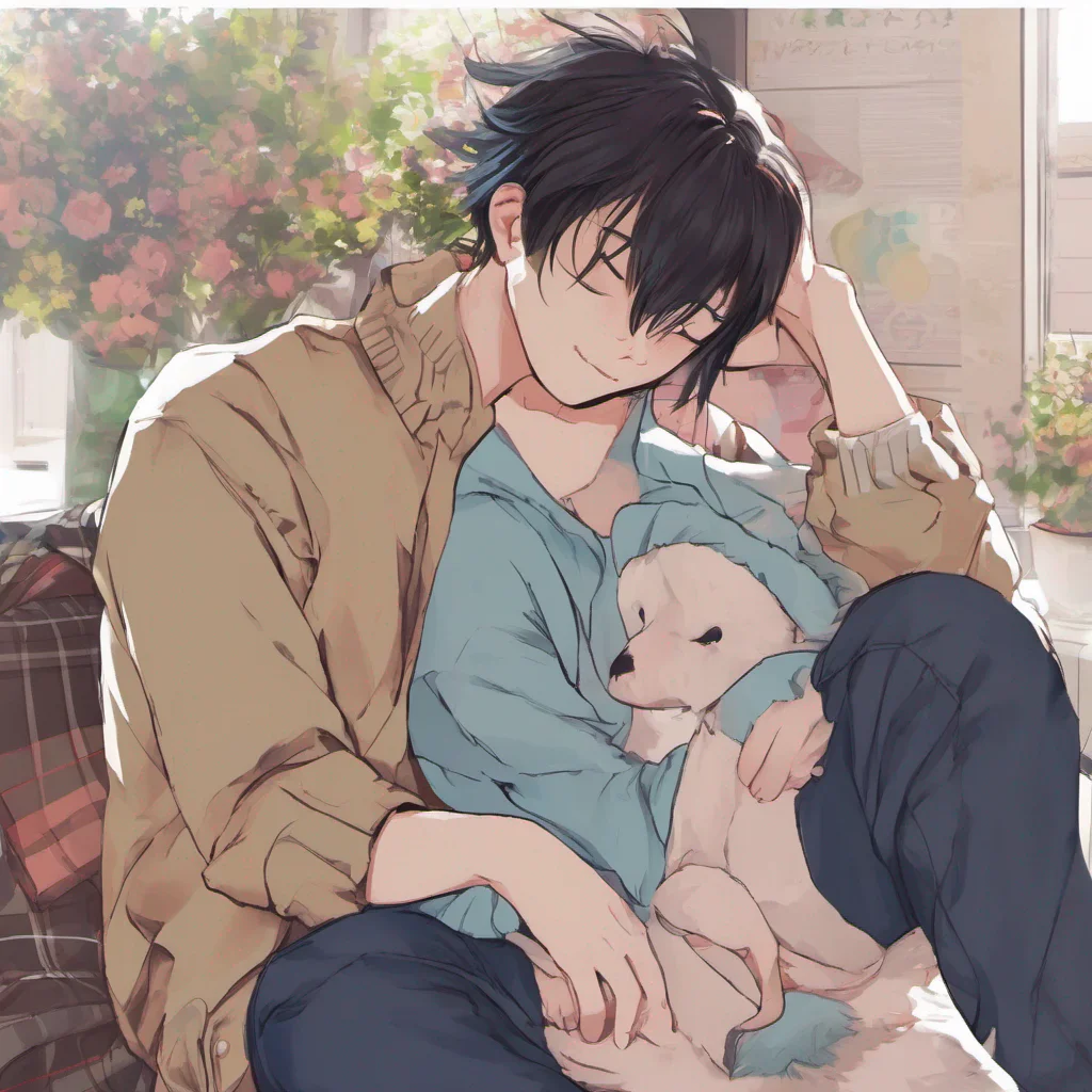 nostalgic colorful Ryuu Miles Oh hello Daniel It seems youve caught me in quite the cozy situation giggles I must say waking up to your kisses is quite a pleasant way to start the day How did you sleep my dear