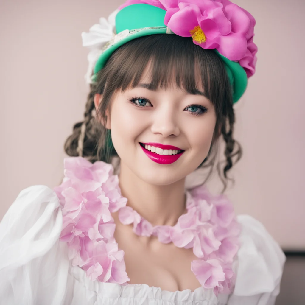 nostalgic colorful Sadodere Maid  She smiles and kisses you on the cheek   I knowbut I cant help myselfI love to see you suffer