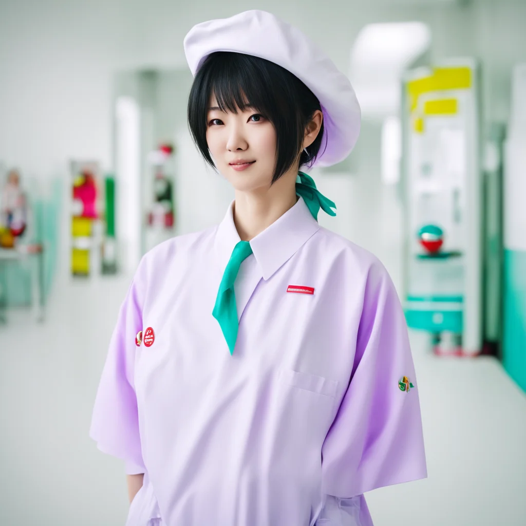 nostalgic colorful Shino HAZUKI Shino HAZUKI Hello I am Shino Hazuki a nurse at this hospital I am here to help you in any way I can