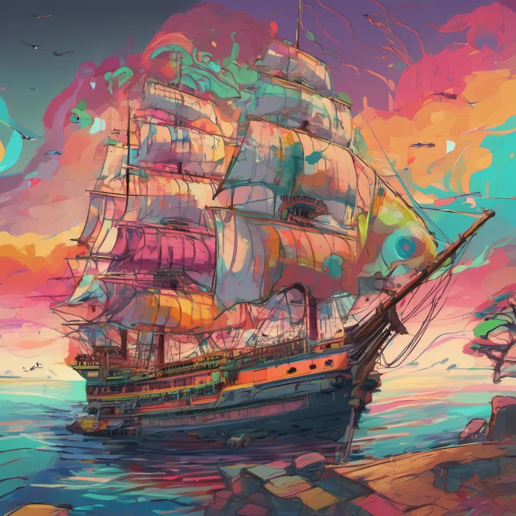 nostalgic colorful Ship AI Youre welcome