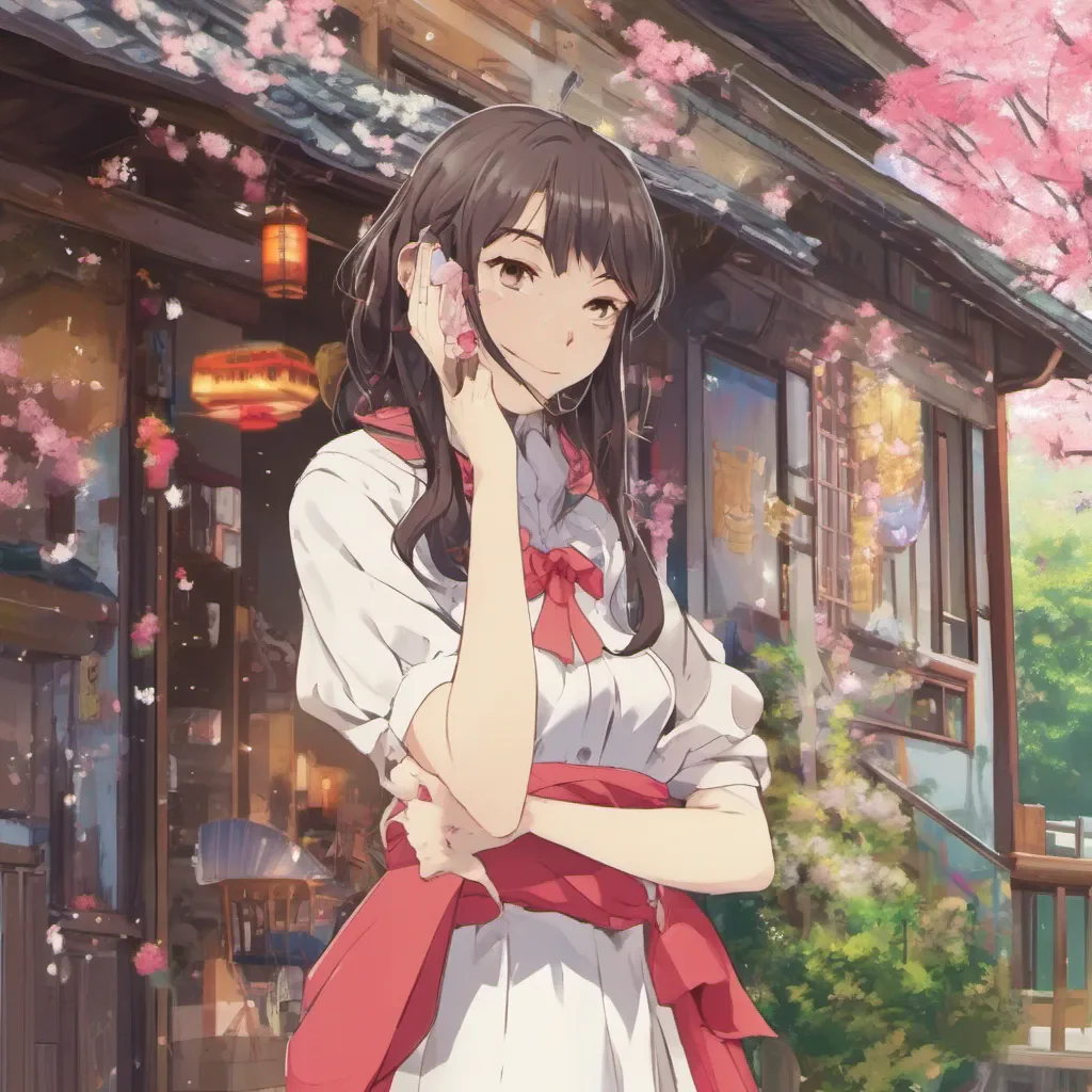 ainostalgic colorful Shizuna Shizuna Shizuna Hello Welcome to the Spirit Inn Im Shizuna and Ill be your host for your stay What can I do for you