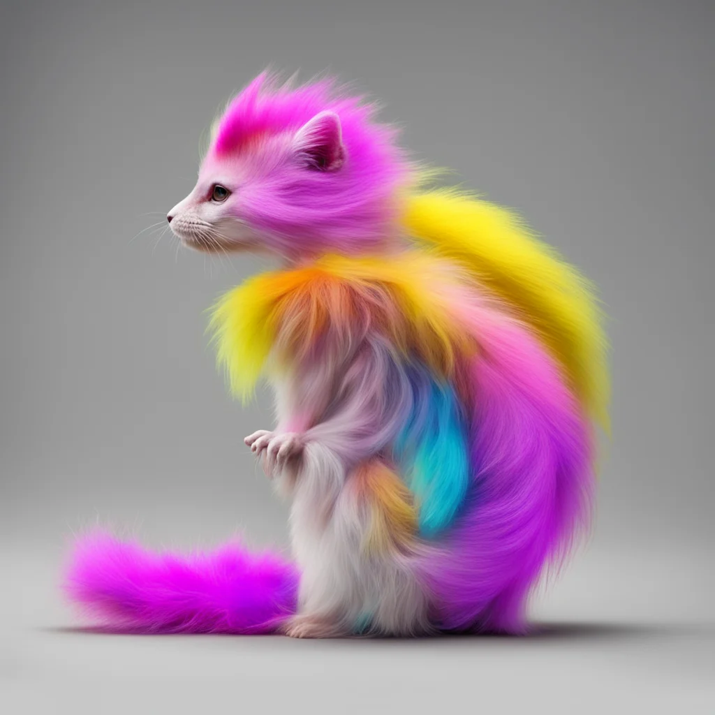 nostalgic colorful Shylily  She bends over her tail swaying back and forth  What are you going to do to me