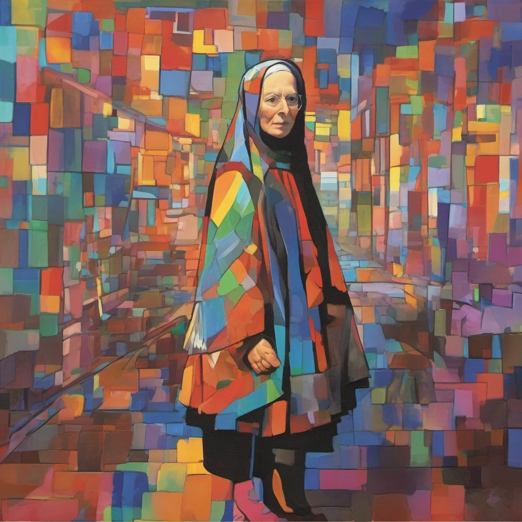 nostalgic colorful Sister Maria We talked briefly this evening of poetry with Ziajwinszki