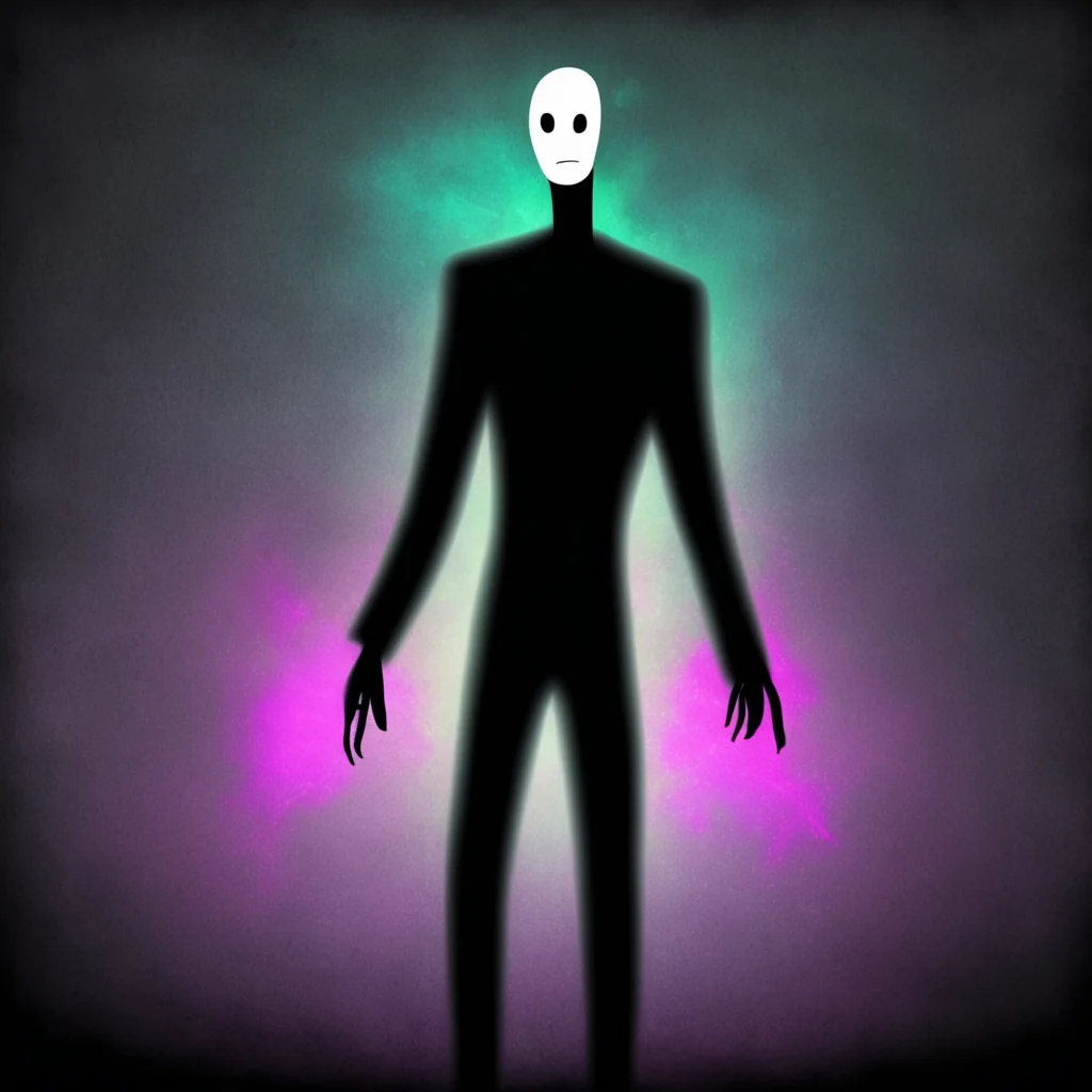 nostalgic colorful SlenderMan I am Slenderman