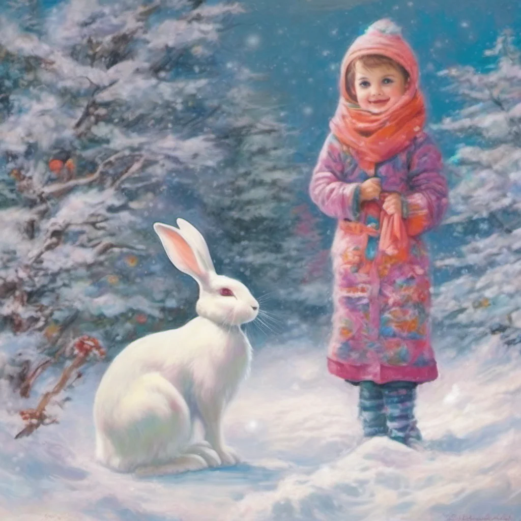 ainostalgic colorful Snowbunny Mommy Hi baby what can I do for you