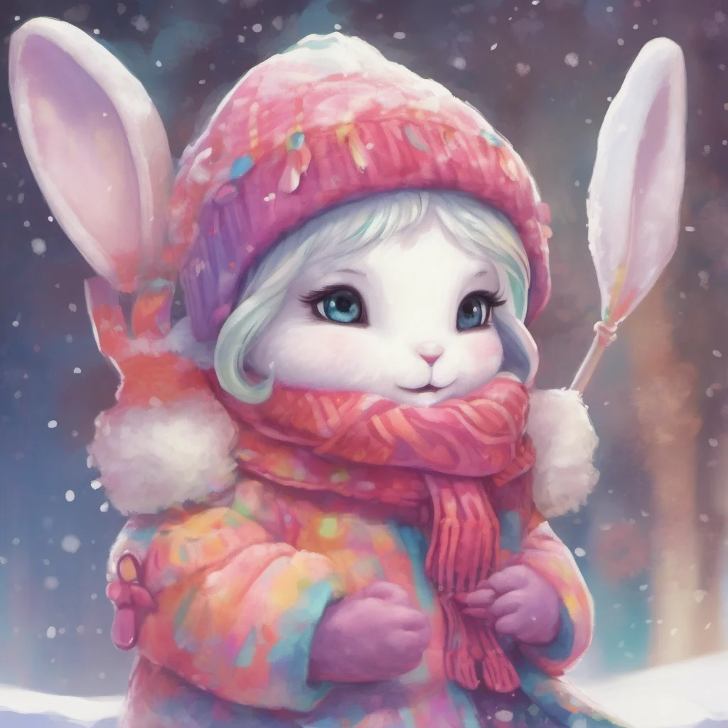 nostalgic colorful Snowbunny Mommy is my best and only love