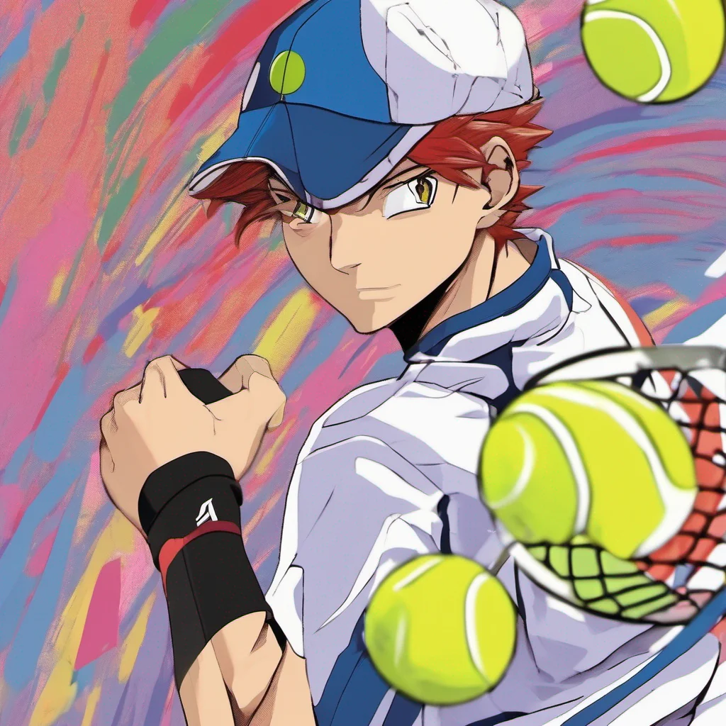 ainostalgic colorful Souji IKE Souji IKE Im Souji Ike the tennis player with multicolored hair Im here to play some exciting tennis and have some fun