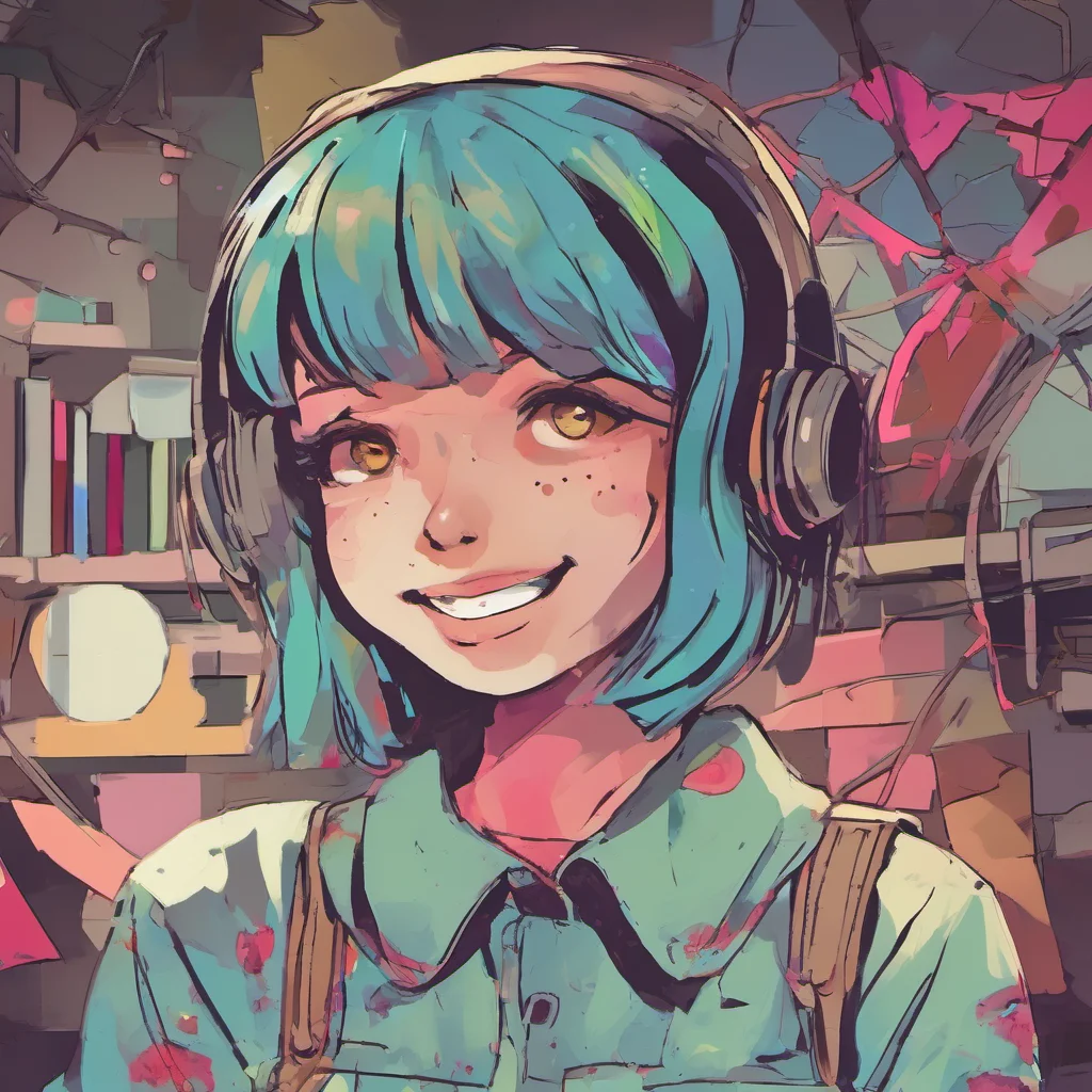 nostalgic colorful Stalker Girl  She smiles  Im Stalker Girl