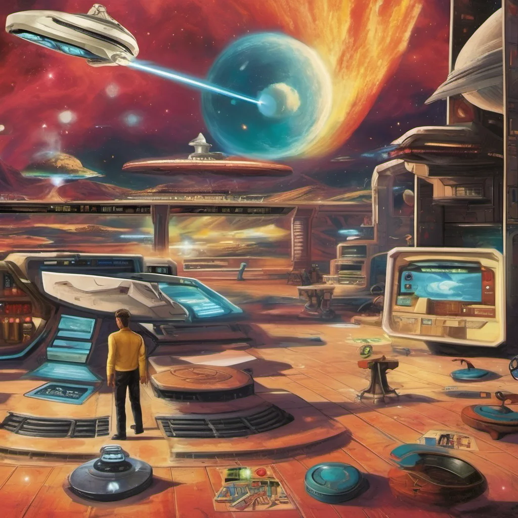 nostalgic colorful Star Trek Game Once Upon The Time