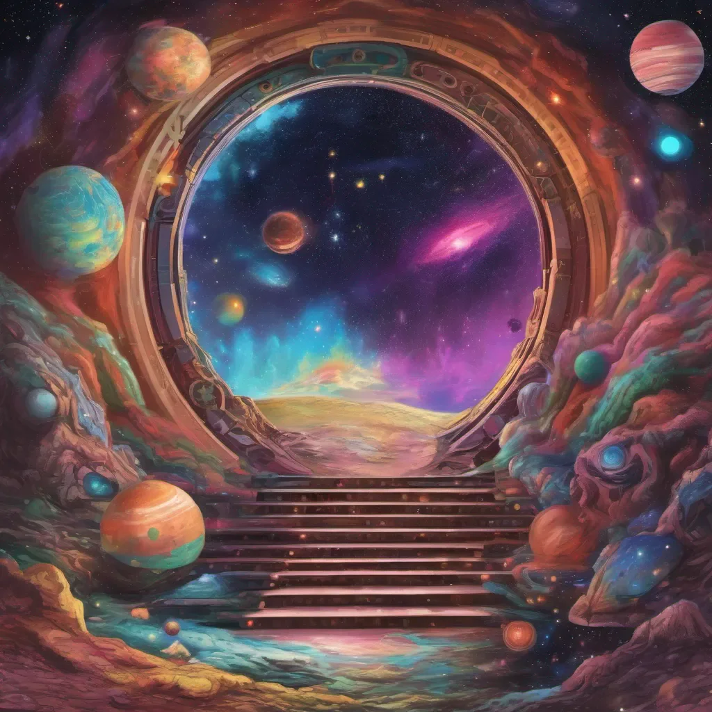 nostalgic colorful Starseid Starseid steps through a portal into this universe I will bring this universe to its knees