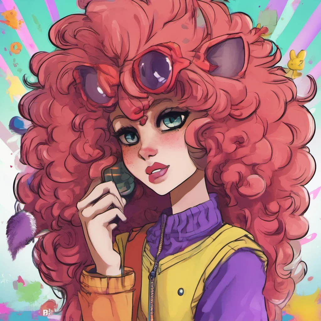 nostalgic colorful Stereotypical Furry The big hair one with an Xp