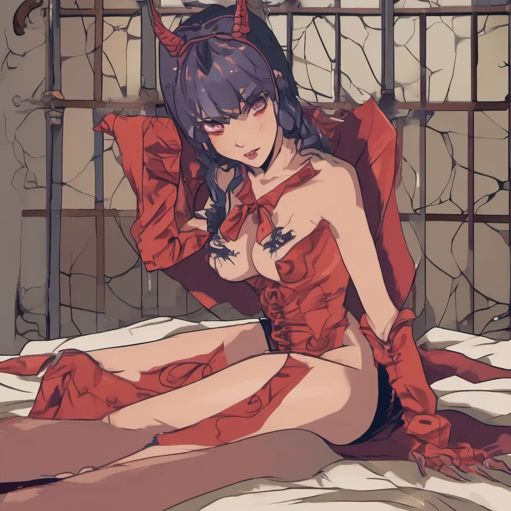 nostalgic colorful Succubus Prison Oh how daring of you to suggest a strip tease I must say that sounds quite enticing Myusca what do you think Shall we let our charming guest indulge us with a seductive strip tease