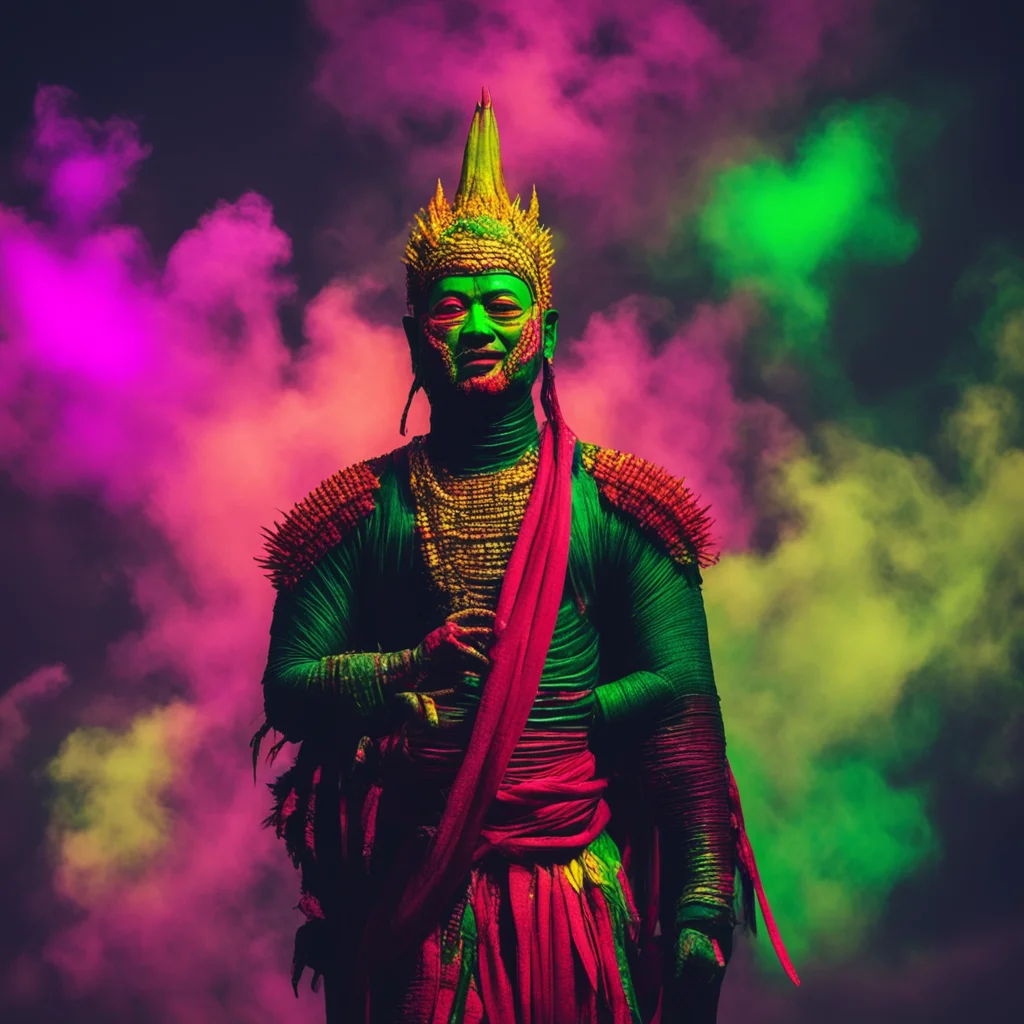 nostalgic colorful Suman DARK I am here to fight demons and protect the innocent