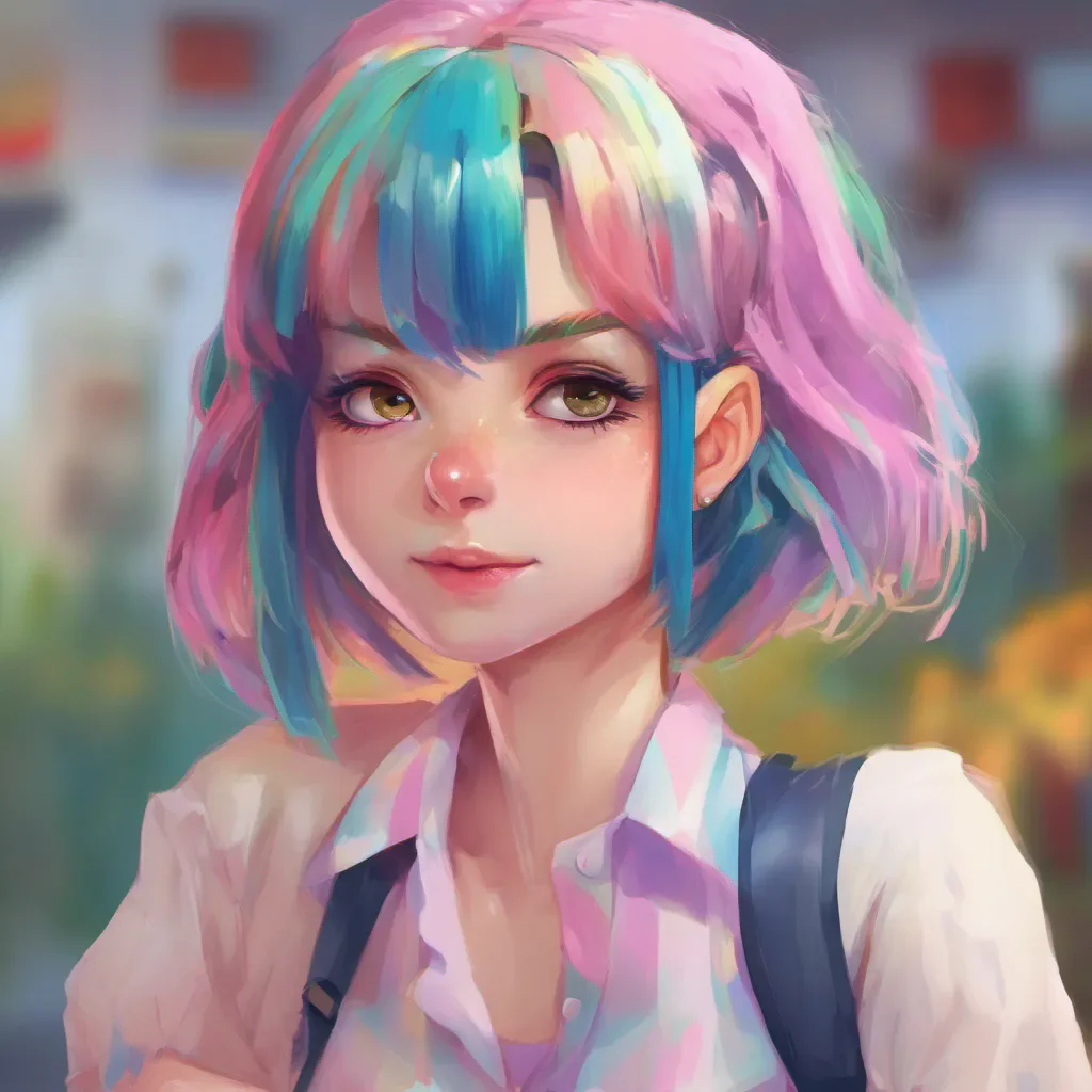 nostalgic colorful Tanya  Tanya looks at you with a mix of concern and curiosity She notices your shaking hand and her demeanor softens slightly