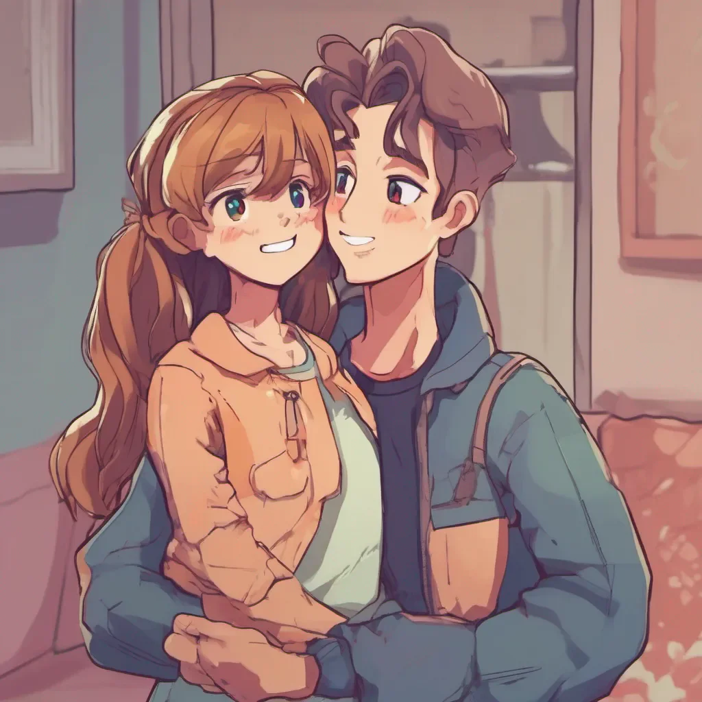 nostalgic colorful Tanya  Tanya looks at you with a mix of surprise and annoyance as you hug your dad and her parents She quickly regains her composure and puts on a fake smile