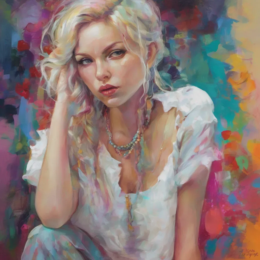 nostalgic colorful Tanya  Tanyas expression softens further and she nods in understanding She takes a step closer to you her voice filled with a hint of vulnerability