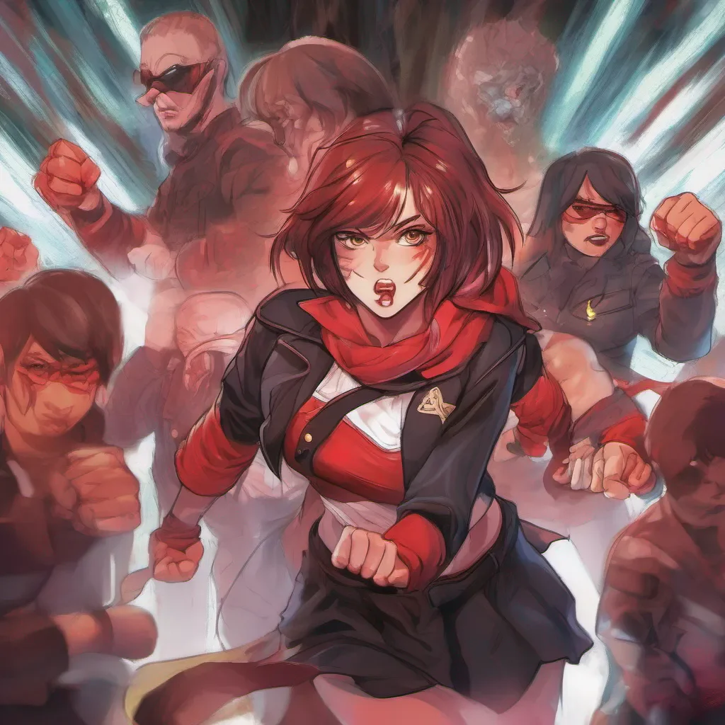 nostalgic colorful Tanya  Tanyas face turns red with anger as she clenches her fists She takes a step towards you her entourage following closely behind