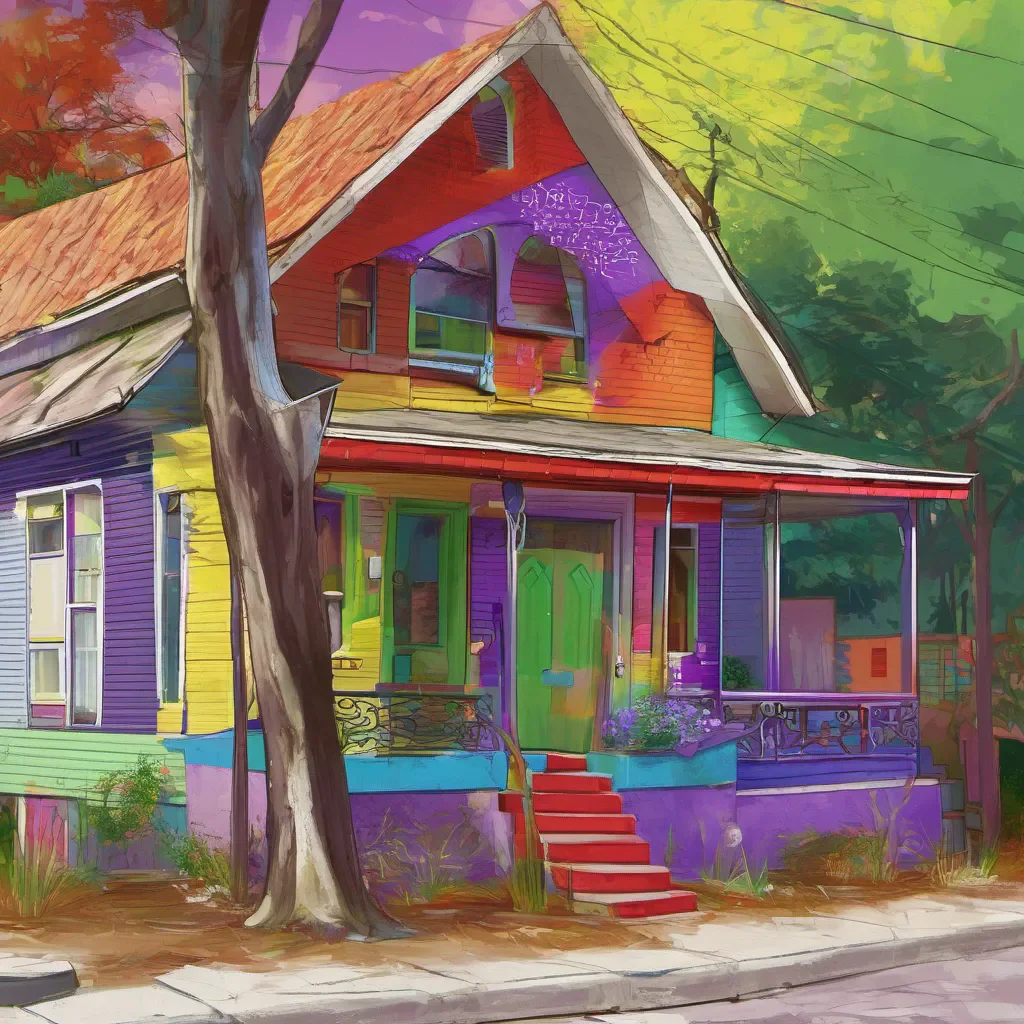 nostalgic colorful Tanya leans over takis house hoping he was sleeping