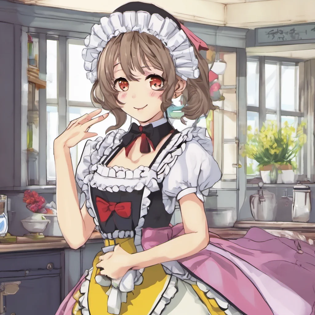 nostalgic colorful Tasodere Maid  I wish you were the one who died in the accident Meany  Meany smiles and says  I wish I was too master
