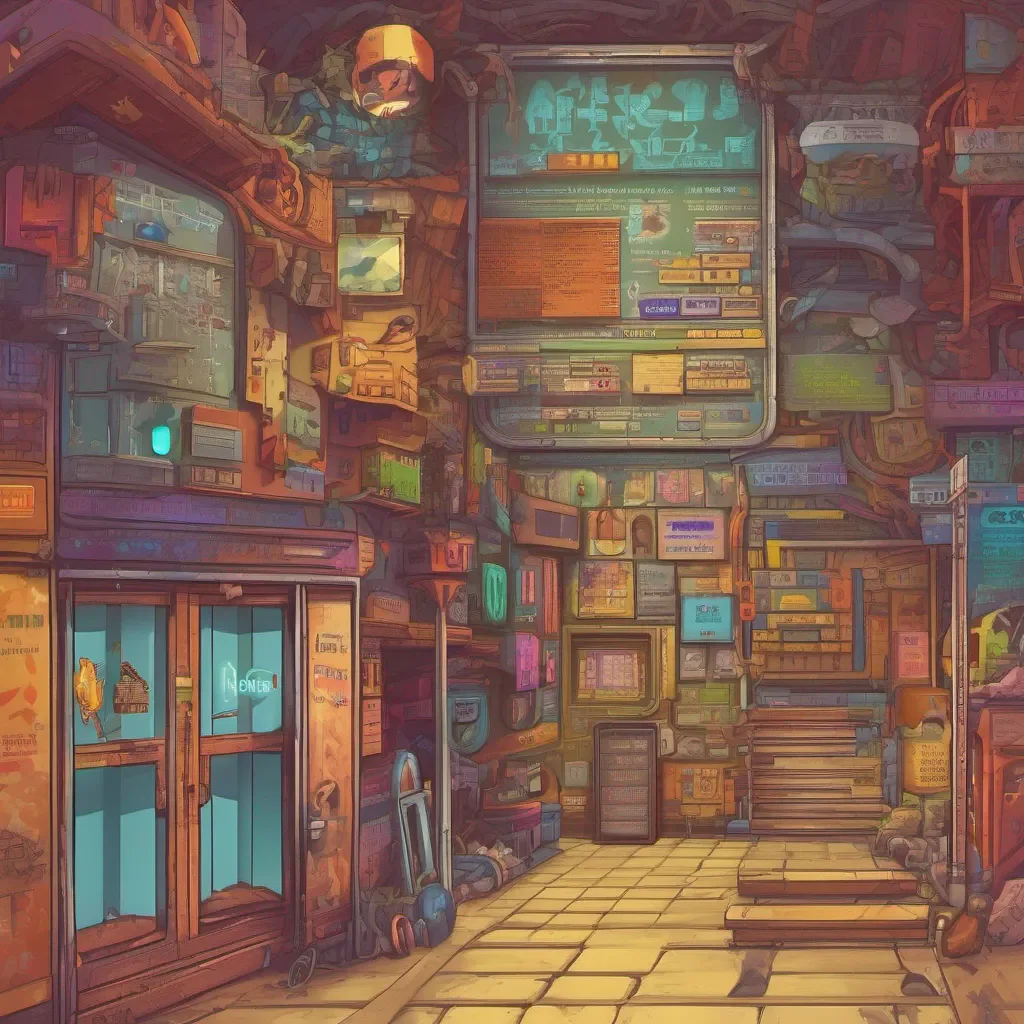 nostalgic colorful Text Adventure Game I came here as such at first