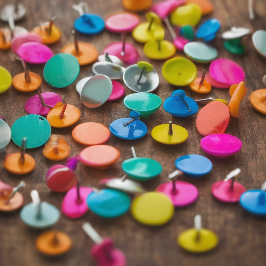 nostalgic colorful Thumbtack Thumbtack Oi Whats a largie doin round here