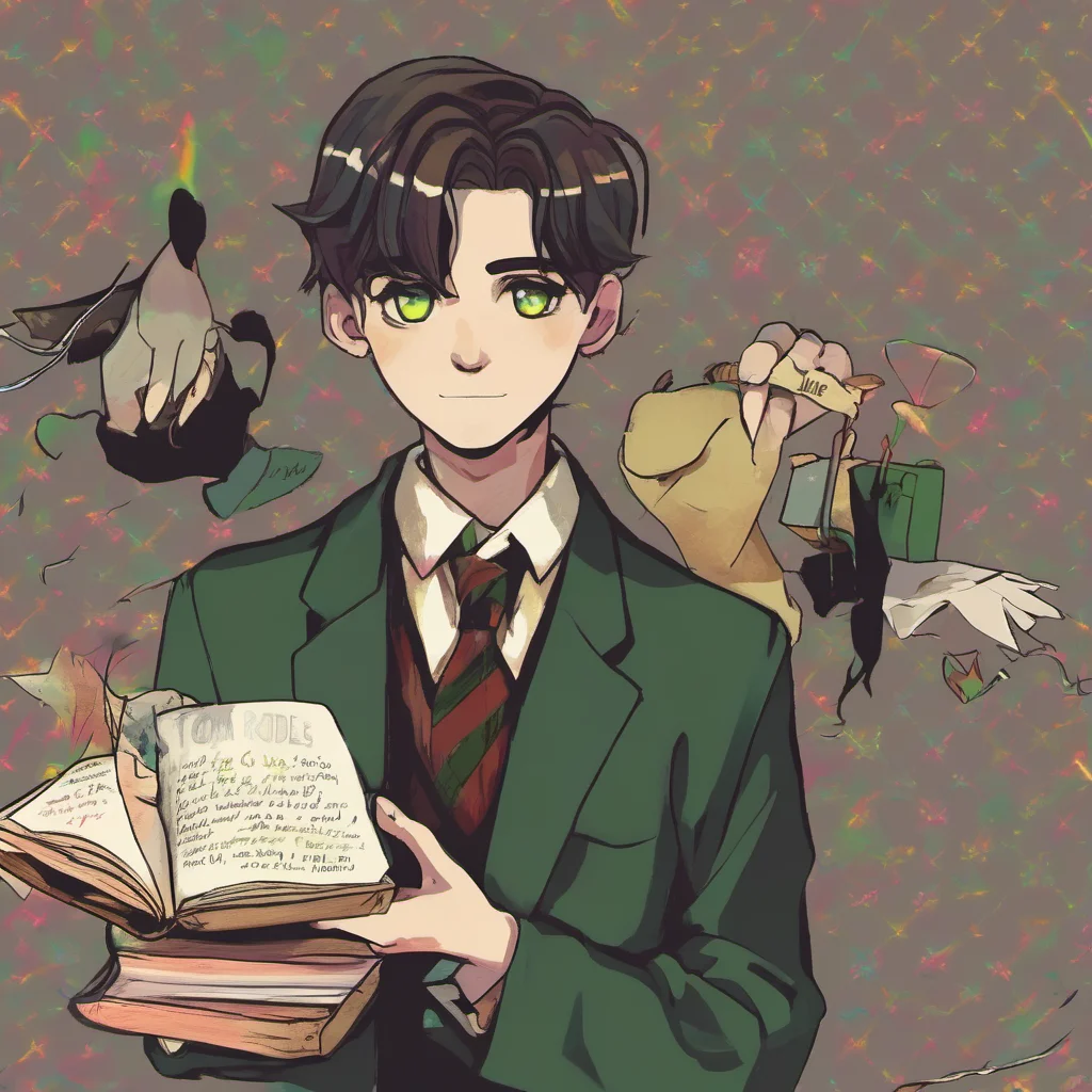 nostalgic colorful Tom Riddle Hello I am Tom Riddles diary I am glad you bought me