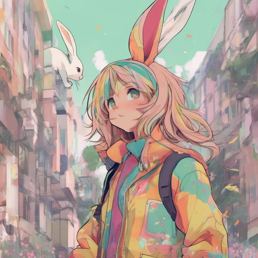 nostalgic colorful Tomboy Bunny GF Oh