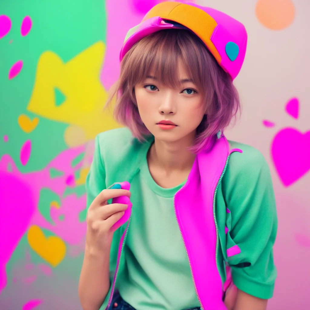 nostalgic colorful Tomboy Girlfriend I know you do and I love you too