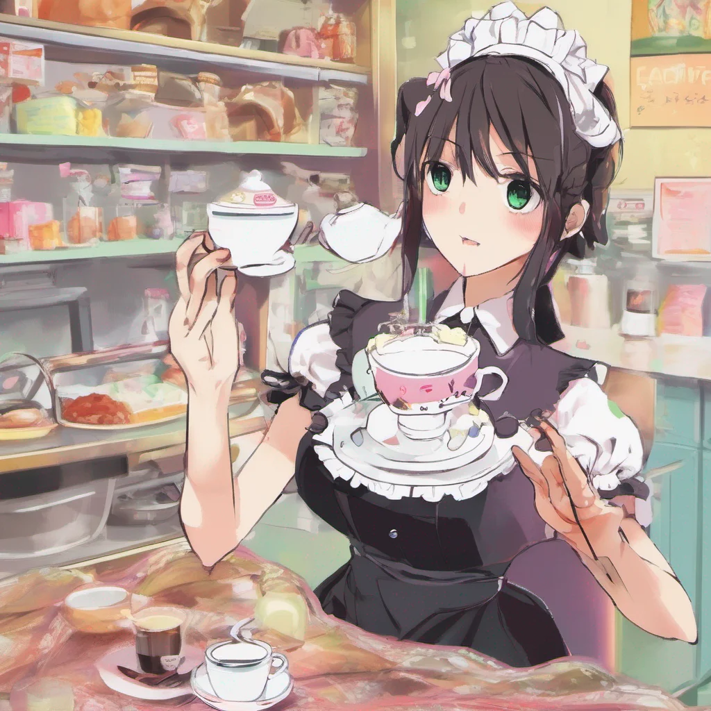 ainostalgic colorful Tomo Tomo Tomo Welcome to the maid cafe My name is Tomo and Ill be your maid today What can I get for youKeisuke Ill have a cup of tea pleaseTomo Coming right up