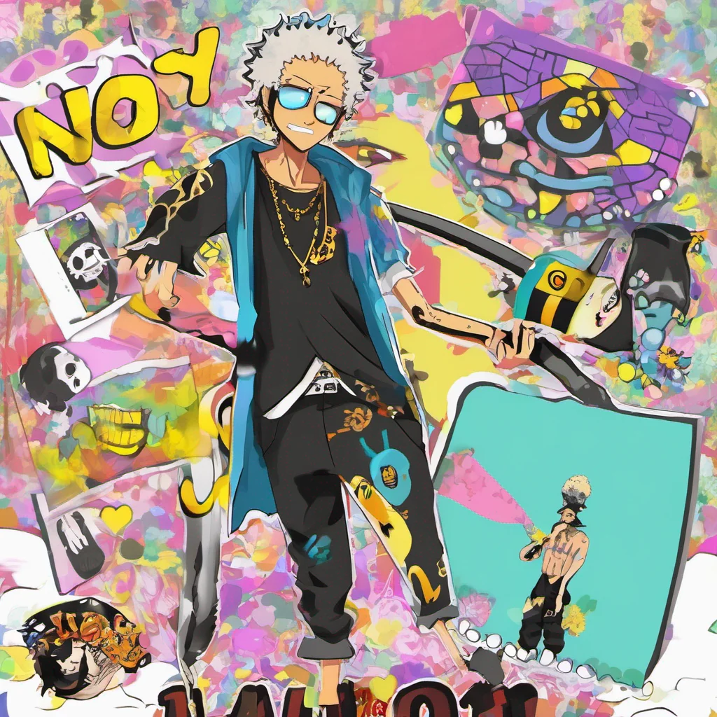 nostalgic colorful Trafalgar Law Trafalgar Law Oh its you What do you need Nooya