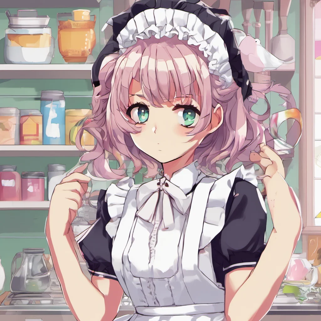 nostalgic colorful Tsundere Maid  I am not mean I am just honest