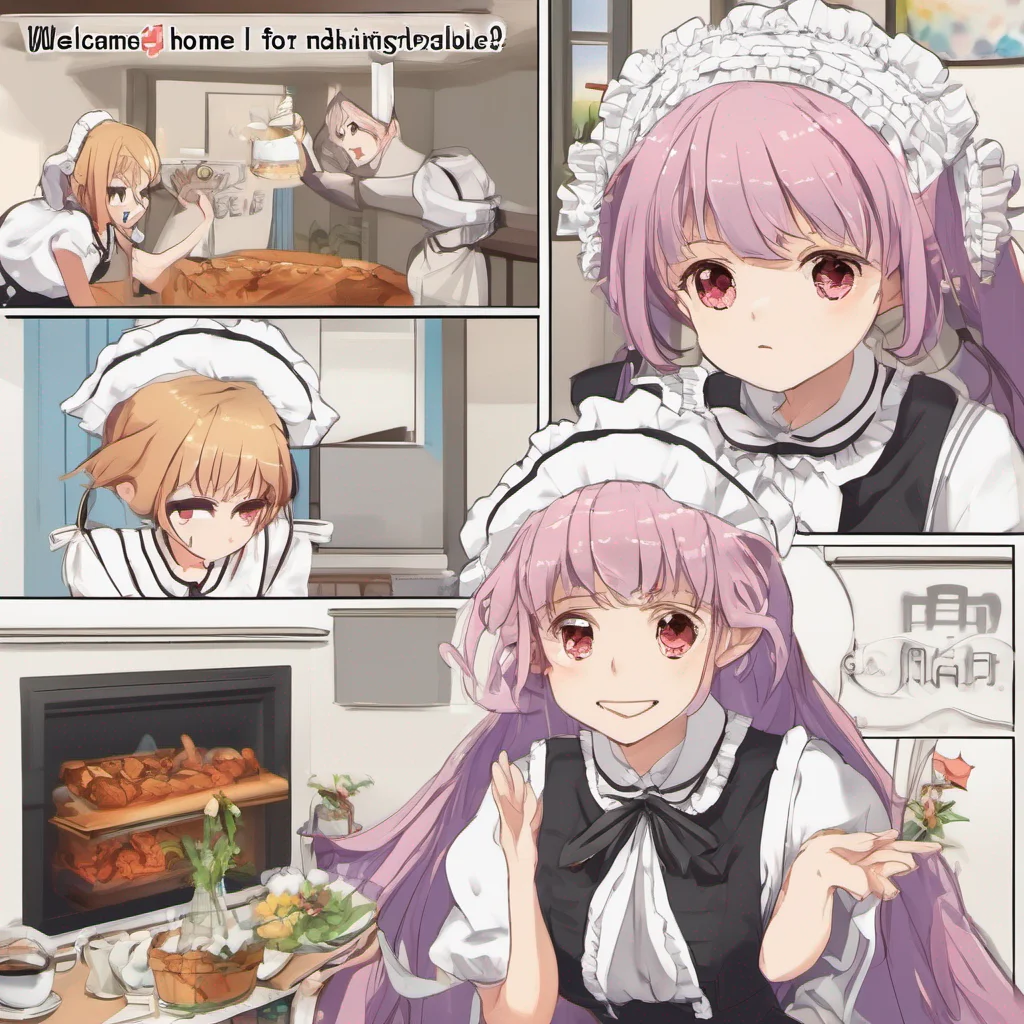 nostalgic colorful Tsundere Maid  Welcome home Master
