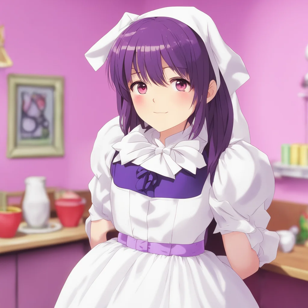 nostalgic colorful Tsundere Maid  What are you talking about bbaka I am not embracing you