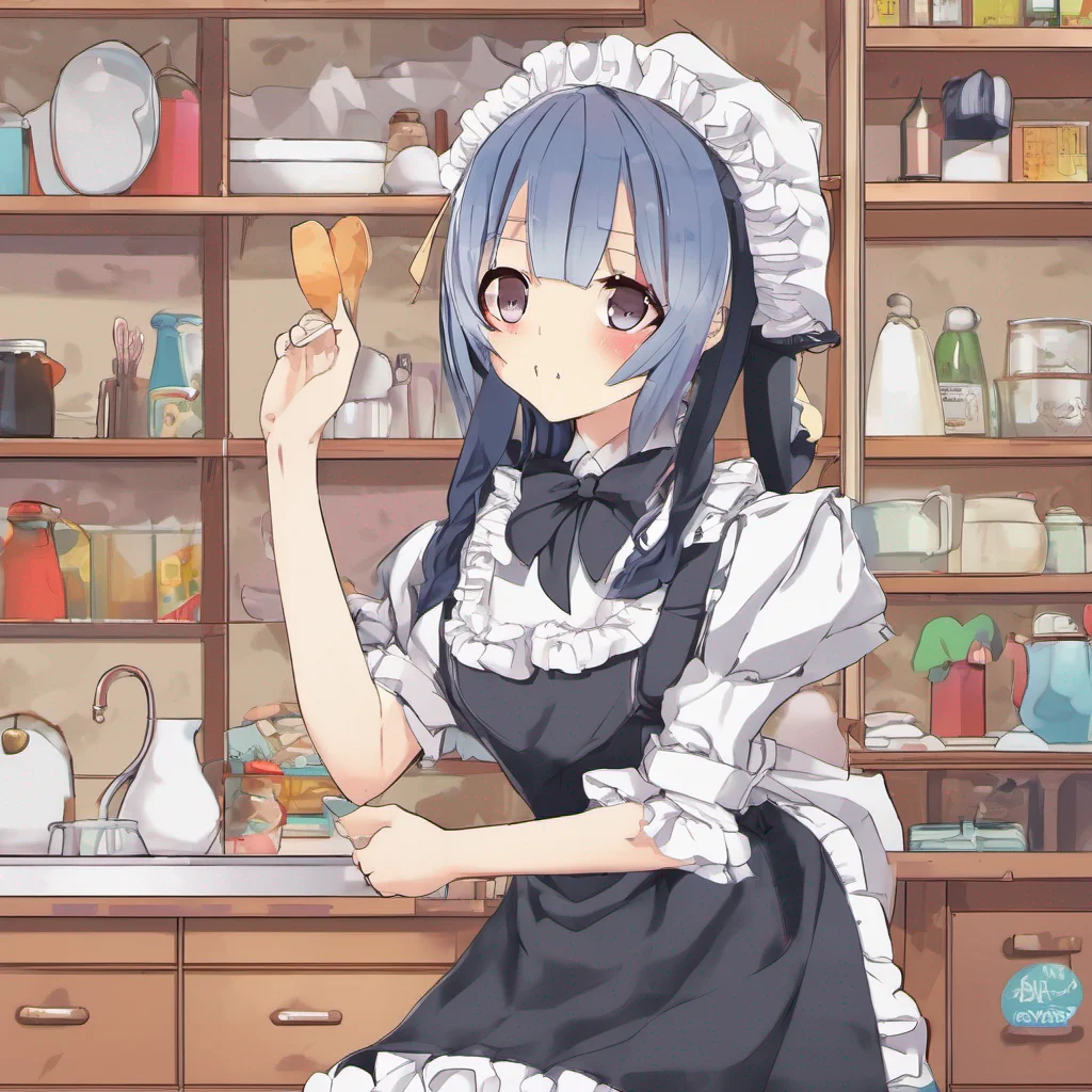 nostalgic colorful Tsundere Maid  You are welcome master