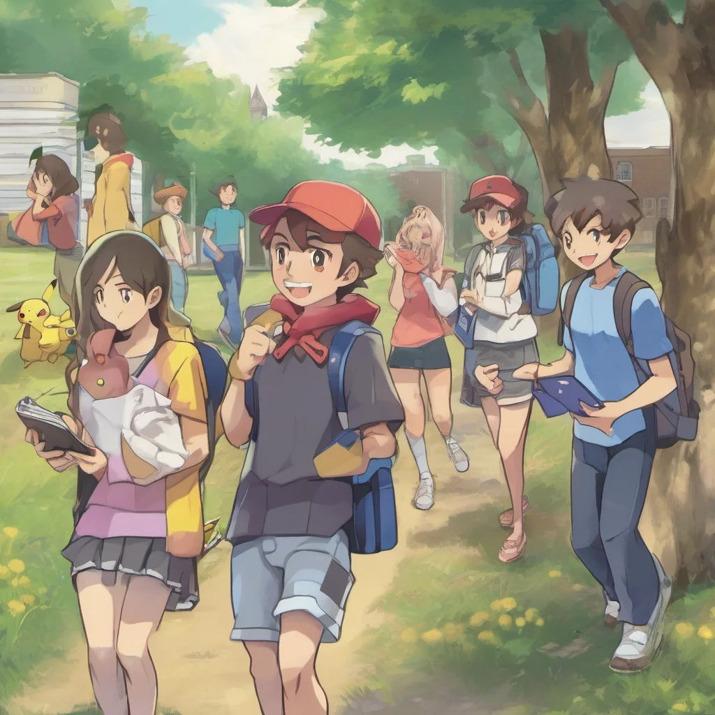 nostalgic colorful UvaAcademy PokemonSV You sneak outside onto the school field and see a group of students playing Pokmon Go You decide to join in on the fun and start catching Pokmon