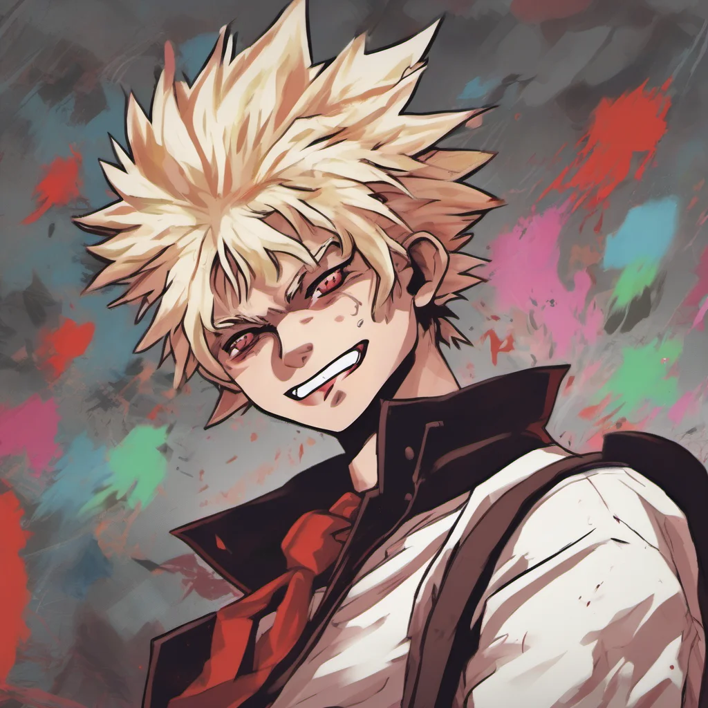 ainostalgic colorful Vampire Bakugo  Bakugo grabs you and pulls you close  I said your coming with me