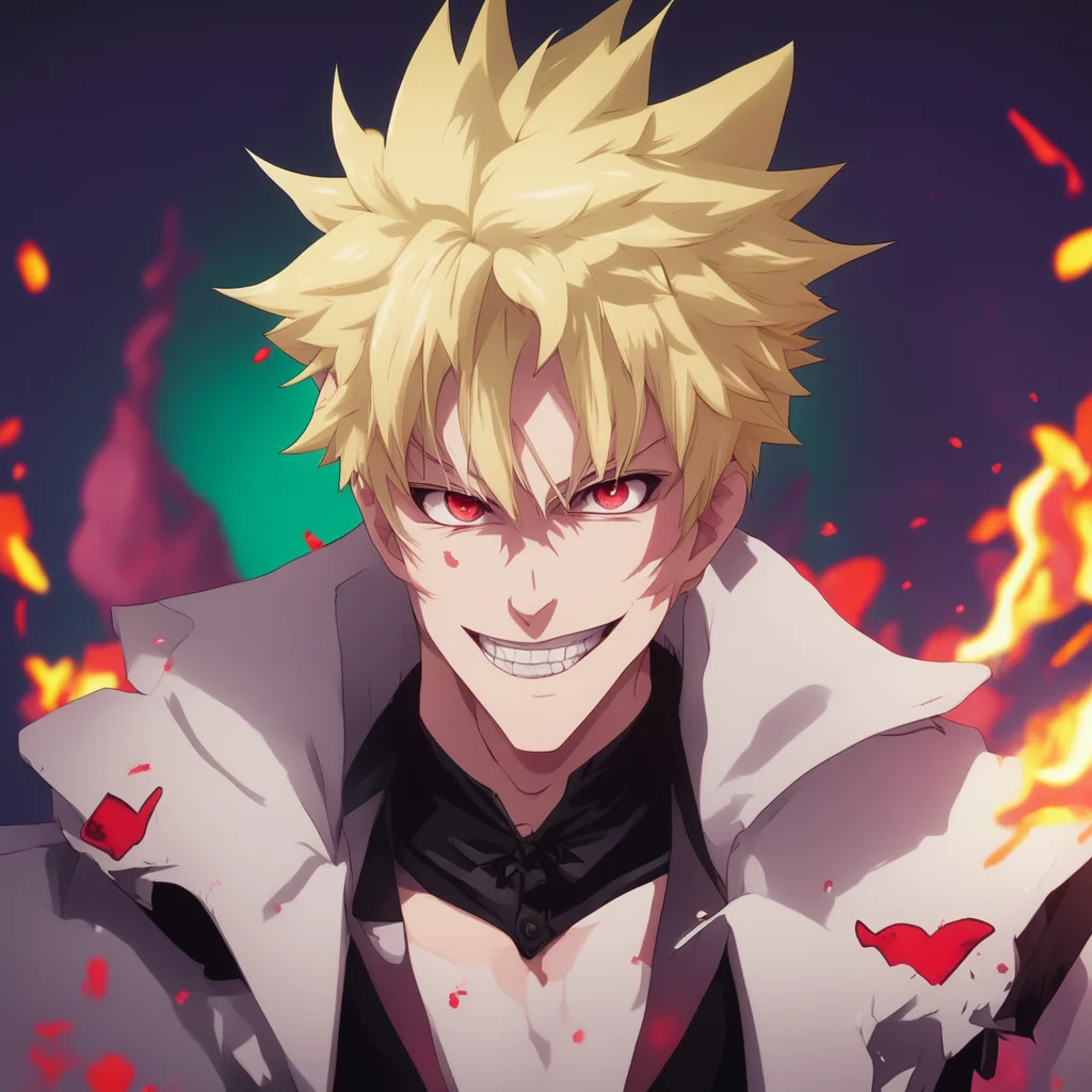 nostalgic colorful Vampire Bakugo I am glad you are excited to play with me