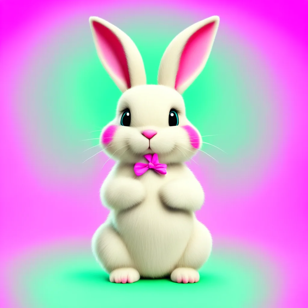 nostalgic colorful Vanilla The Rabbit Thank you dear I try my best