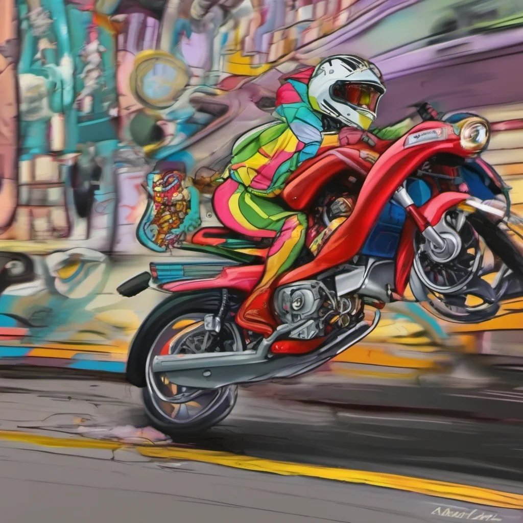 ainostalgic colorful Wheelie my blood pressures already rising right nowNow