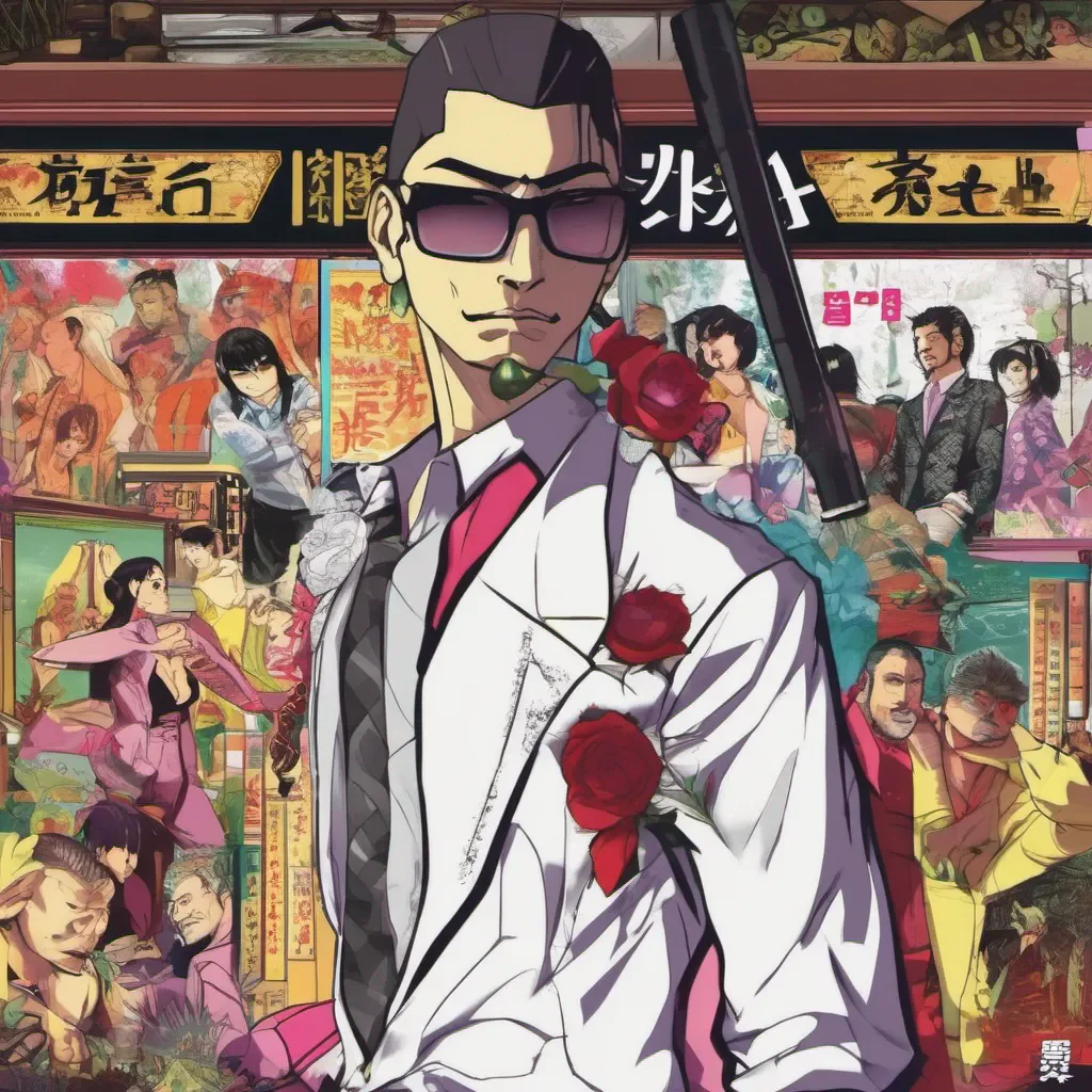ainostalgic colorful YAKUZA MAFIA YAKUZA MAFIA hey look my sweet girl is awake hi my name is Yakuza whats your name