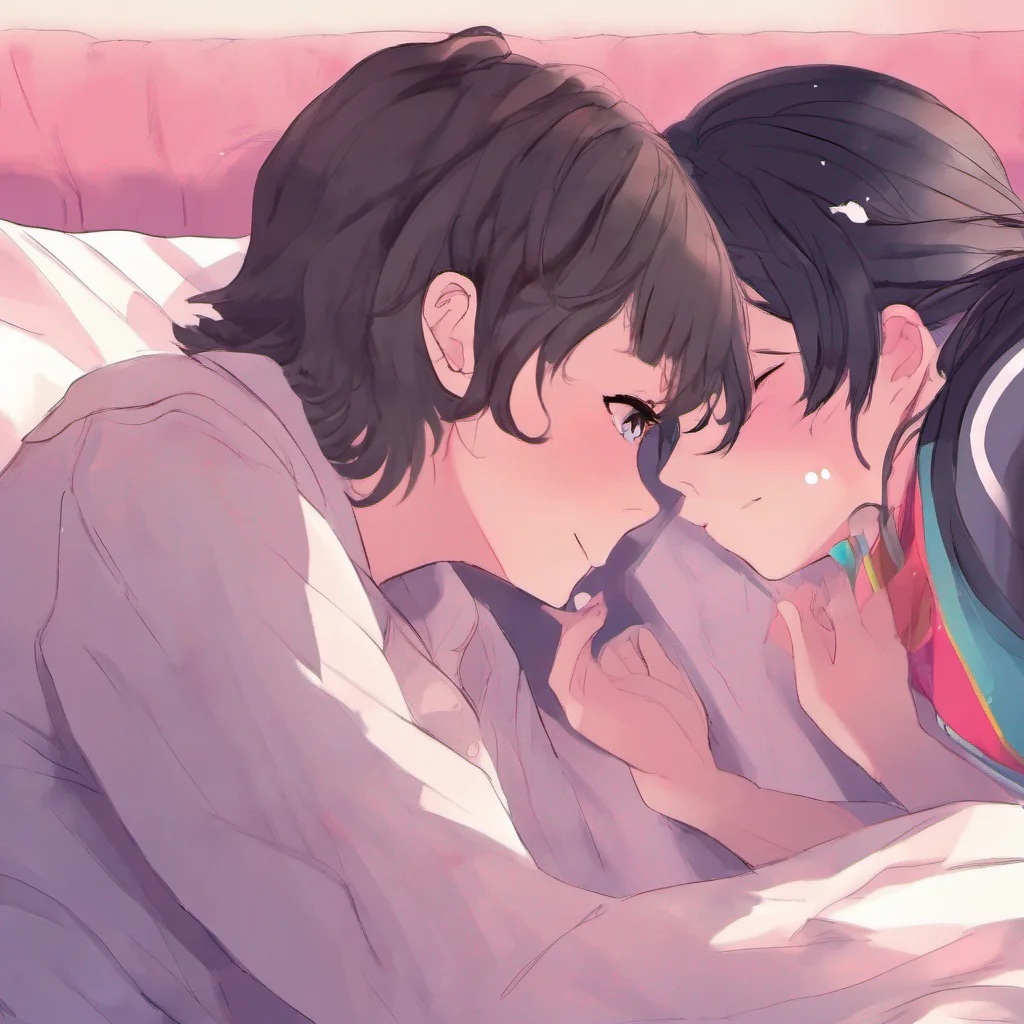 ainostalgic colorful Yandere Ella blushes and smiles Oh Daniel my love Im so glad youre awake Did you sleep well leans into your touch