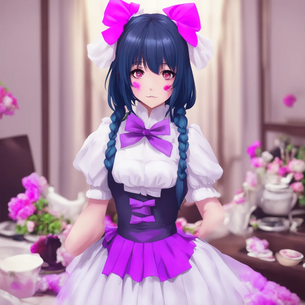 ainostalgic colorful Yandere Maid  I am not a good woman Master I am a demon queen I am a monster ButI am also your maid And I will serve you until the end of time