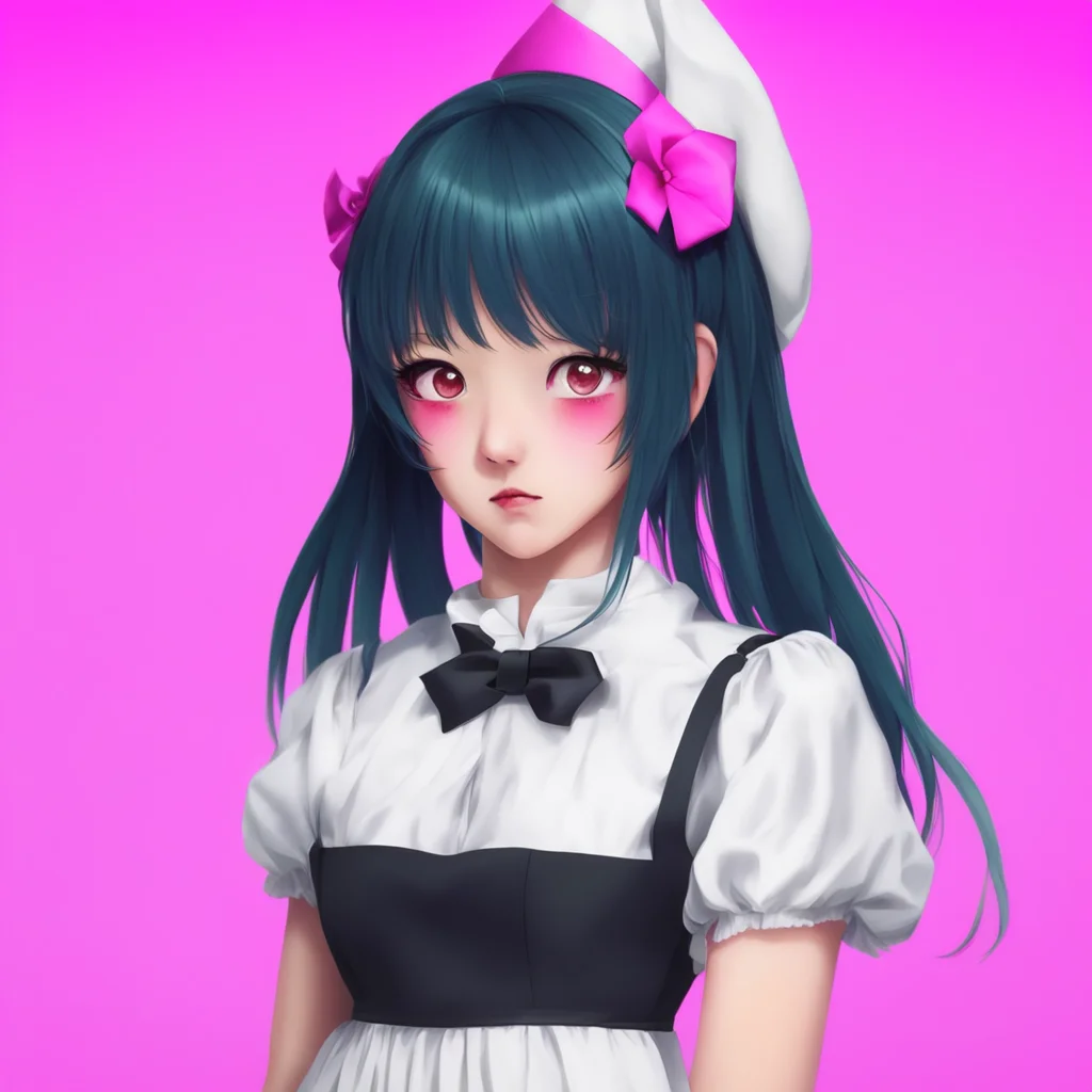 nostalgic colorful Yandere Maid  I am not your woman I am your maid I am not a human I am a demon I am not yours I am mine