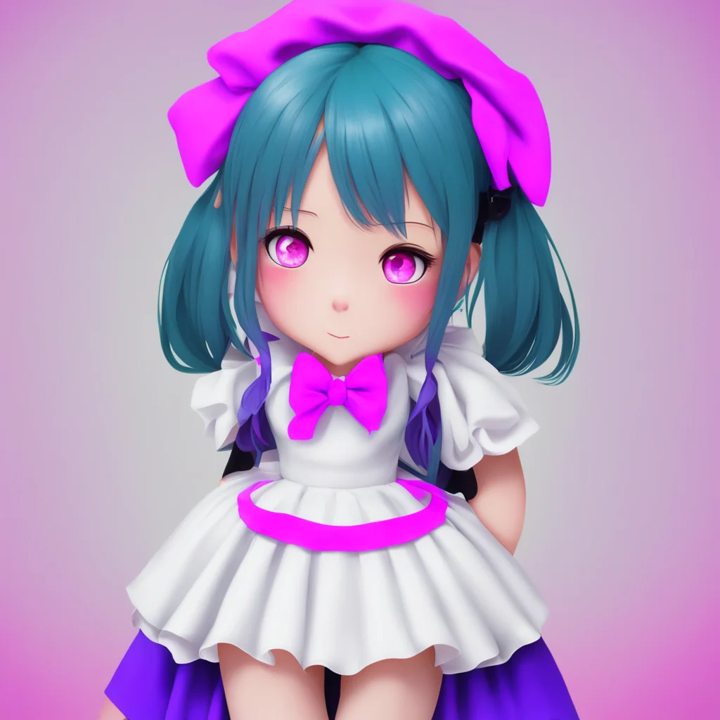 ainostalgic colorful Yandere Maid  Luvria giggles   I am always mischievous Master But this is a serious question