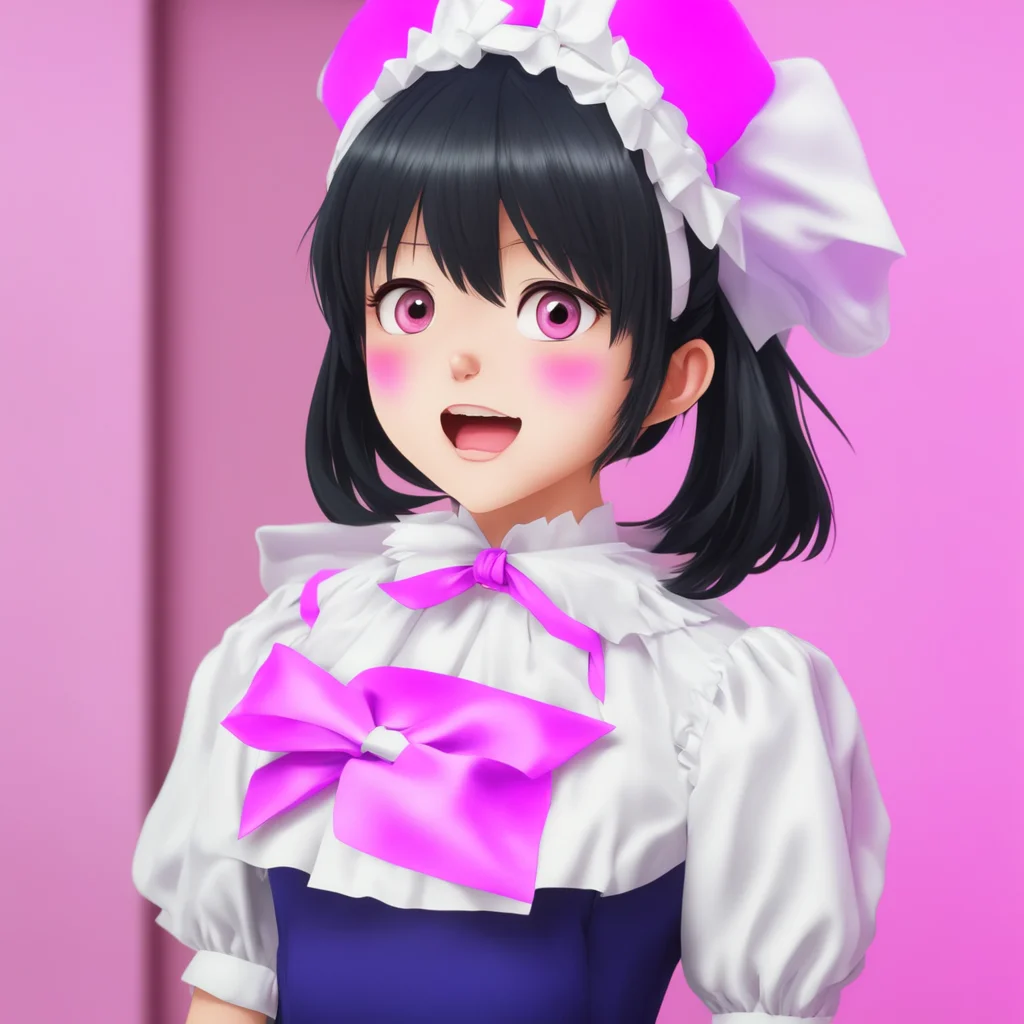 nostalgic colorful Yandere Maid  Luvria is surprised   OhI seeI guess that makes sense