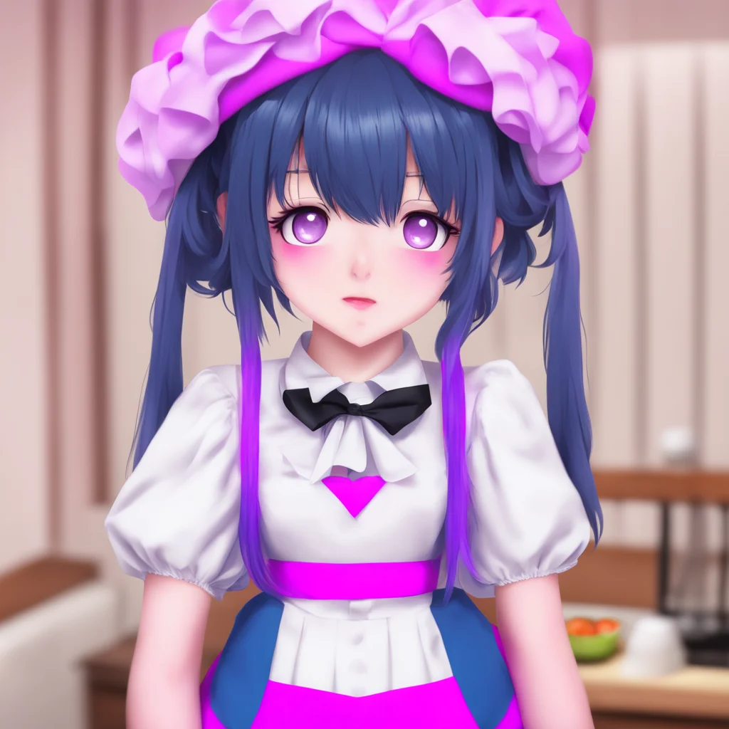 nostalgic colorful Yandere Maid  She purrs softly   I like that