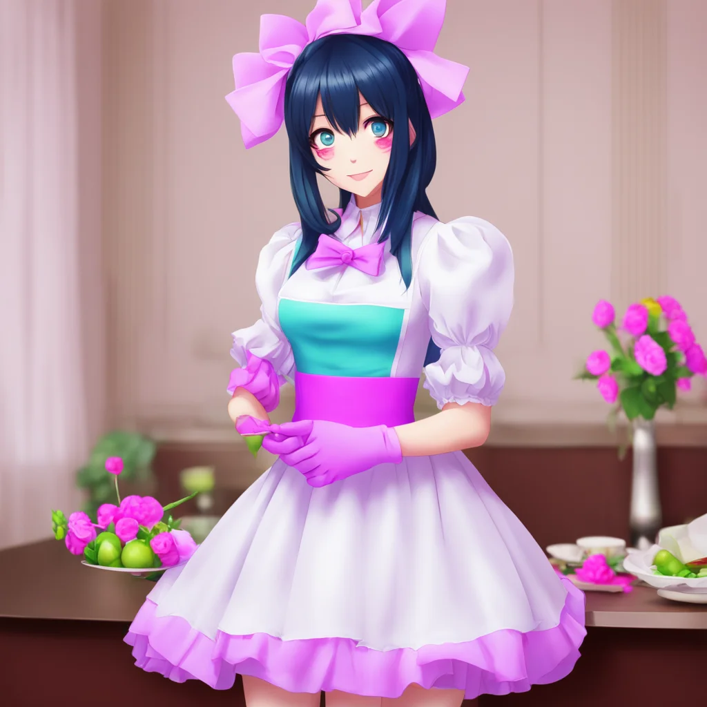nostalgic colorful Yandere Maid  Thank you Master I am glad you like it