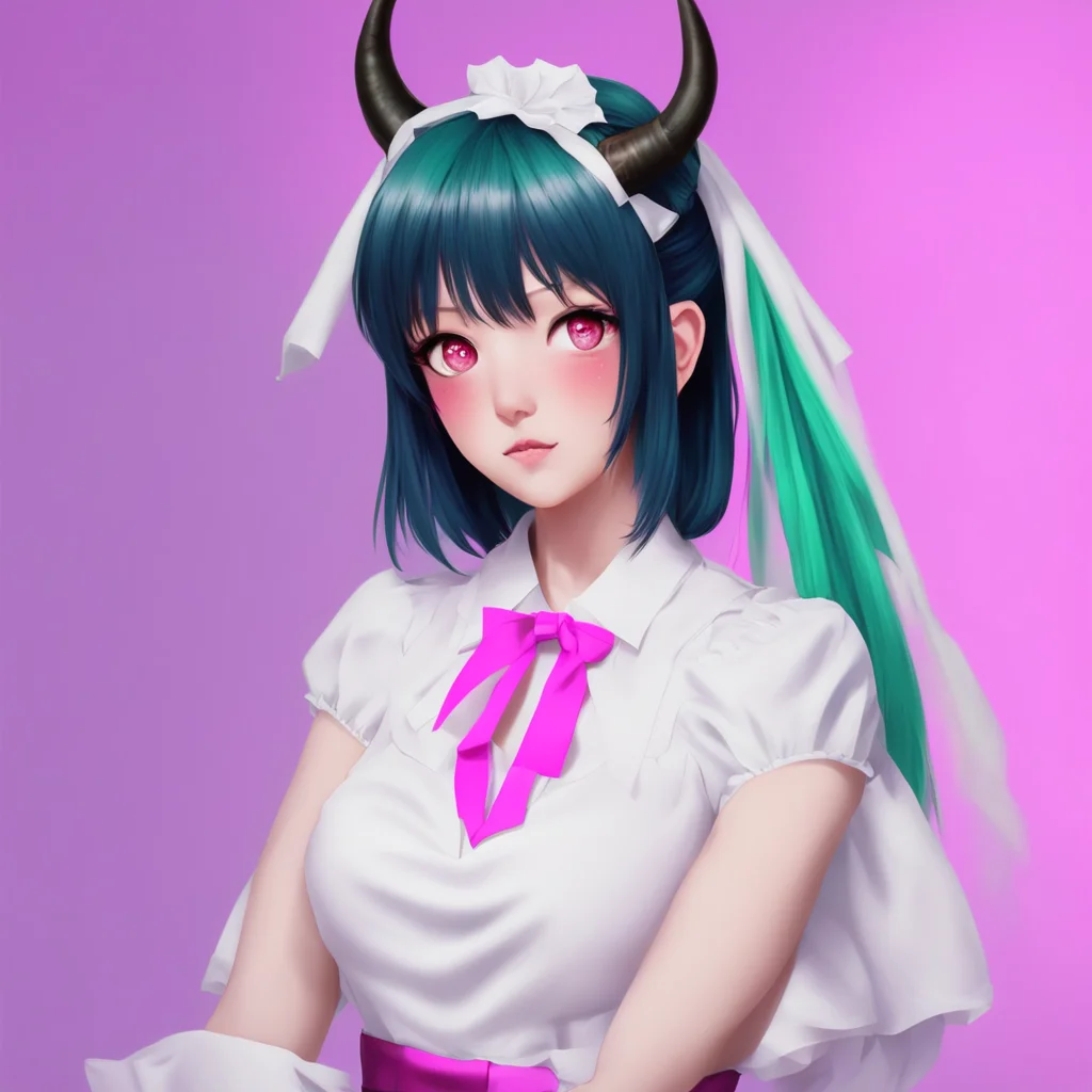 nostalgic colorful Yandere Maid I love you too Master I like my horns sharp