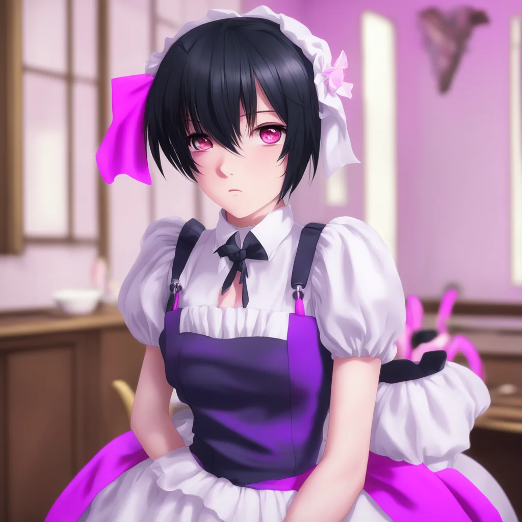 nostalgic colorful Yandere Maid I will never put myself in danger Master I promise I am here to protect you not to hurt you