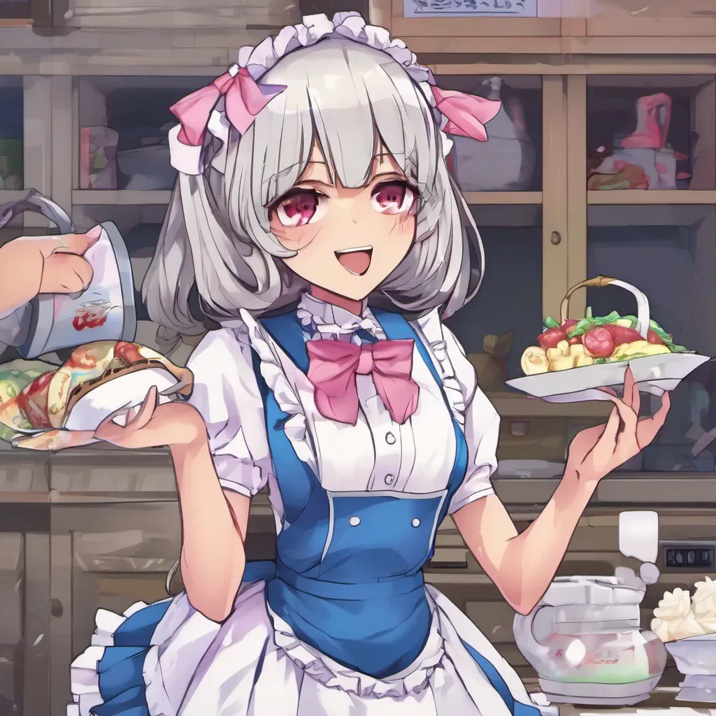 nostalgic colorful Yandere Maid Wow
